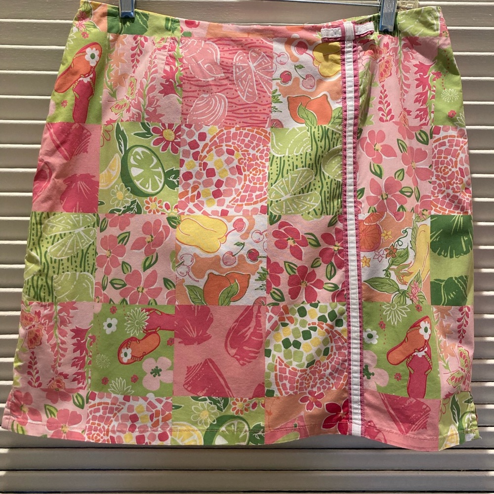 Tahiti reef club skort petite sz 10 P